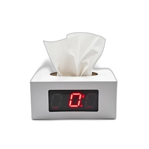 mask, white, tissue, box, digital, speedometer, design, front transparent PNG cut-out