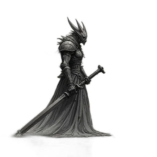 sword, staff, dragon, weapon, concept art, fantasy art, comic book art, pencil sketch transparent PNG cut-out