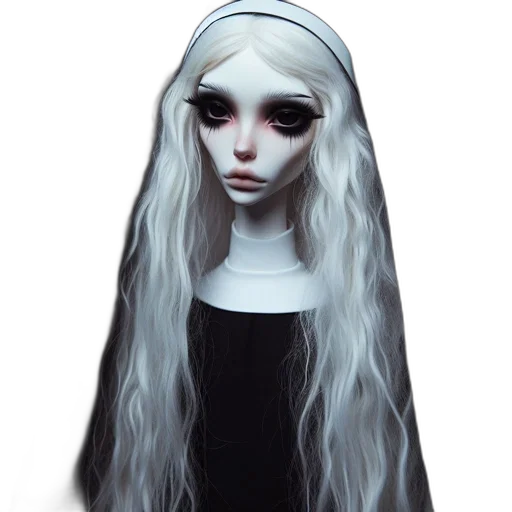 creature, face, mask, dress, fantasy art, concept art, 3d render, photorealistic transparent PNG cut-out