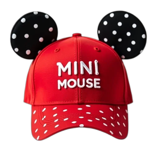 hat, 3d render, red, baseball, cap, black, interior, lining transparent PNG cut-out