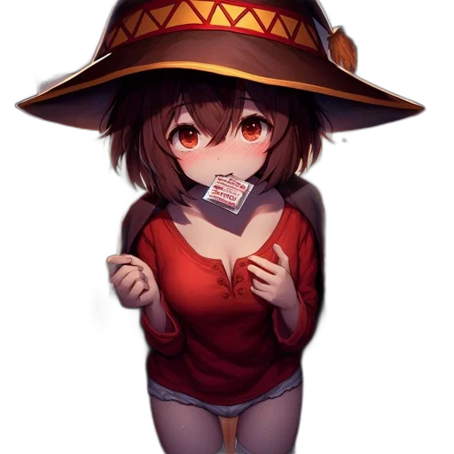 hat, staff, mask, weapon, anime, pixel art, fantasy art, concept art transparent PNG cut-out