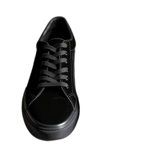 shoes, 3d render, monochrome, dark, rowley, black, velvet, trainers transparent PNG cut-out