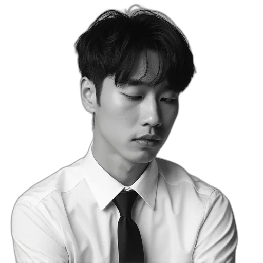 staff, face, photorealistic, pencil sketch transparent PNG cut-out