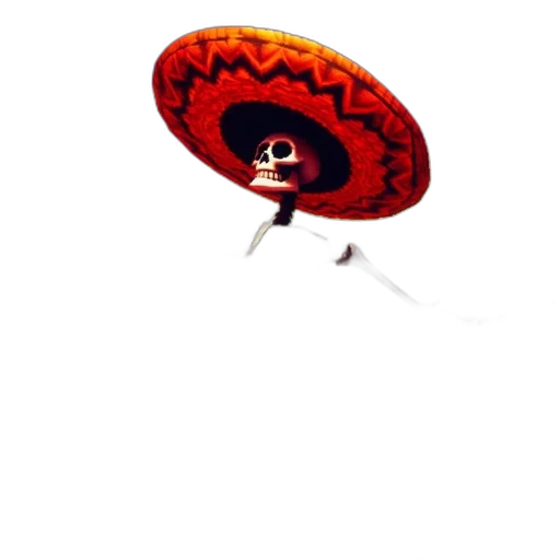 hat, umbrella, staff, jacket, concept art, pixel art, watercolor, 3d render transparent PNG cut-out