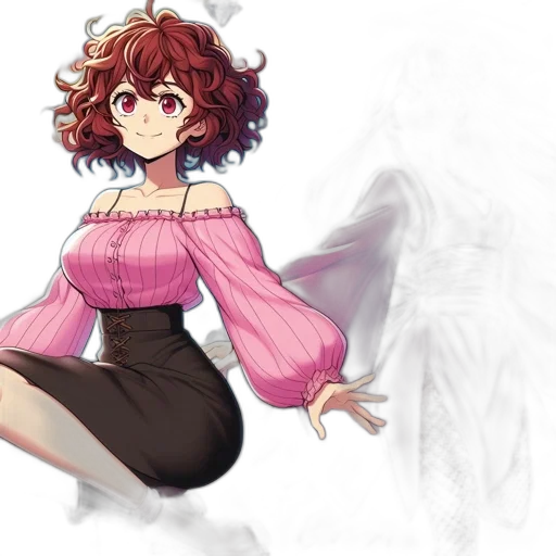 dress, creature, concept art, watercolor, anime, pixel art, red, monochrome transparent PNG cut-out