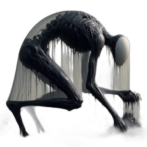 creature, mask, hair, robot, concept art, 3d render, fantasy art, cyberpunk transparent PNG cut-out