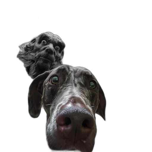 face, animal, creature, mask, photorealistic, 3d render, dog, eyes transparent PNG cut-out
