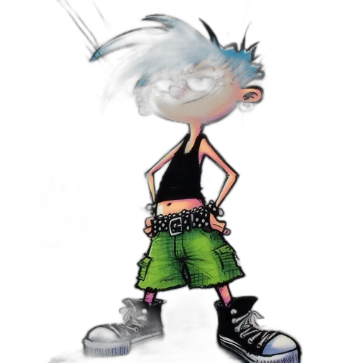 jacket, staff, hair, creature, concept art, cartoon, 3d render, comic book art transparent PNG cut-out