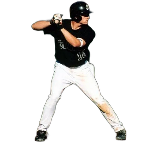 staff, baseball, player, black, jersey, number, getting, ready transparent PNG cut-out