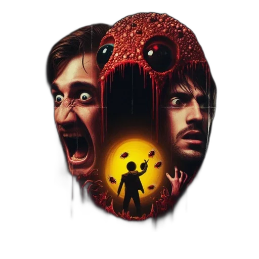 mask, face, concept art, comic book art, poster, r-rated, indonesian, film transparent PNG cut-out