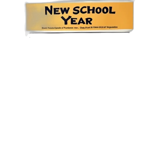 staff, 3d render, front, page, new, school, year, newsletter transparent PNG cut-out