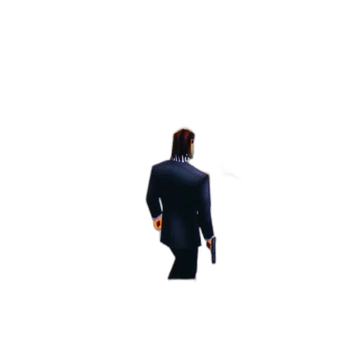 jacket, staff, robot, animal, pixel art, 3d render, concept art, photorealistic transparent PNG cut-out