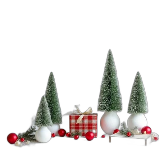 tree, 3d render, photorealistic, festive, christmas, room, decoration, featuring transparent PNG cut-out