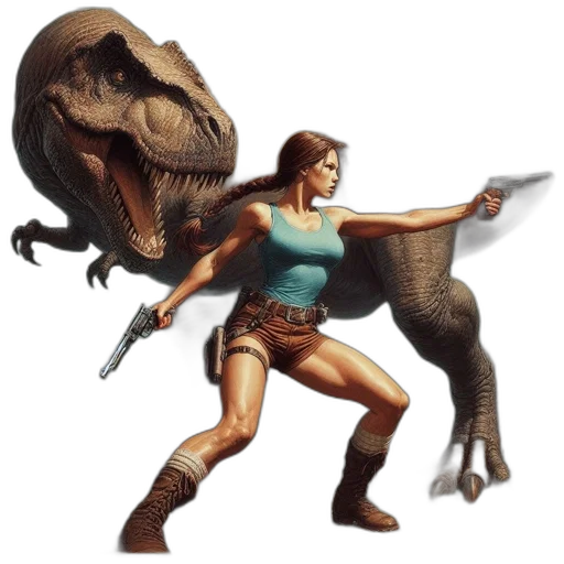 creature, dragon, animal, concept art, fantasy art, pixel art, 3d render, woman transparent PNG cut-out