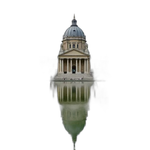 building, photorealistic, 3d render, concept art, majestic, large, dome, ornate transparent PNG cut-out