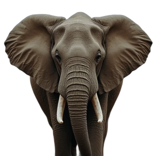 animal, staff, face, creature, photorealistic, 3d render, concept art, elephant transparent PNG cut-out