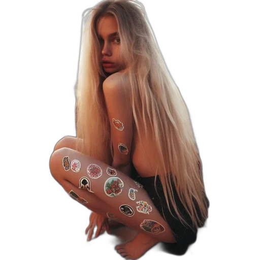 hair, jewelry, dress, mask, concept art, photorealistic, cyberpunk, fantasy art transparent PNG cut-out