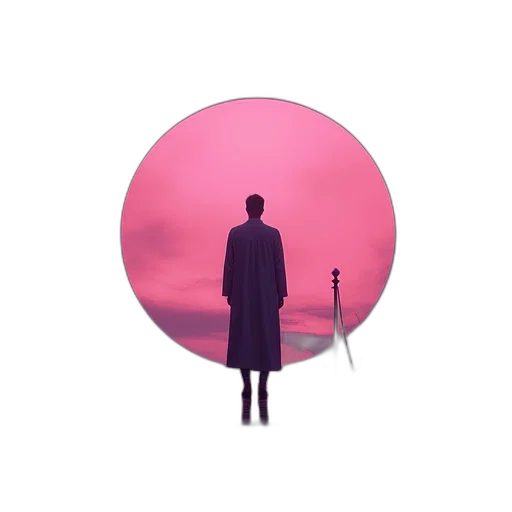 umbrella, jacket, staff, robot transparent PNG cut-out