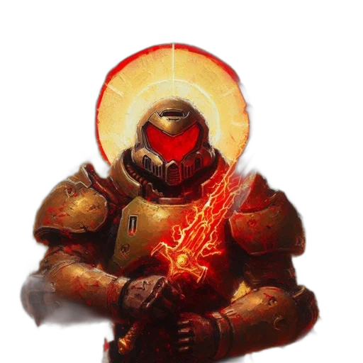 robot, sword, weapon, jacket, concept art, fantasy art, pixel art, comic book art transparent PNG cut-out