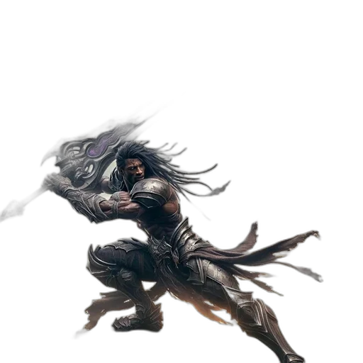 hair, dragon, creature, weapon, concept art, fantasy art, comic book art, photorealistic transparent PNG cut-out