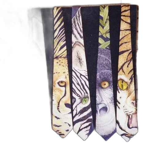 umbrella, jewelry, watercolor, earth tones, display, ties, animal, faces transparent PNG cut-out