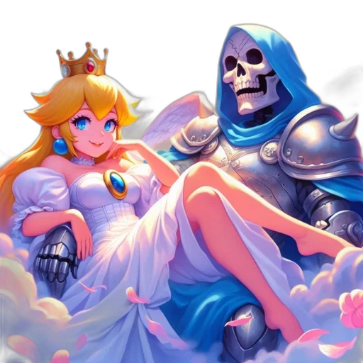 crown, dress, sword, weapon, pixel art, concept art, fantasy art, vaporwave transparent PNG cut-out