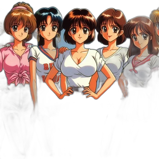 dress, anime, pixel art, concept art, vaporwave, outer space, fire, pastel transparent PNG cut-out
