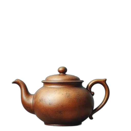 food, furniture, photorealistic, 3d render, oil painting, earth tones, teapot, butterflies transparent PNG cut-out