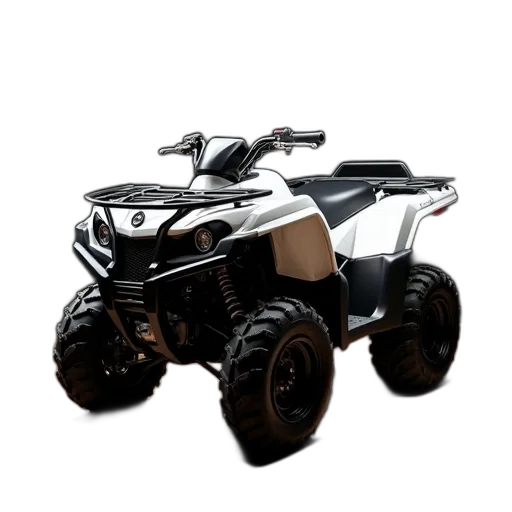 robot, car, 3d render, white, black, all-terrain, vehicle, atv transparent PNG cut-out