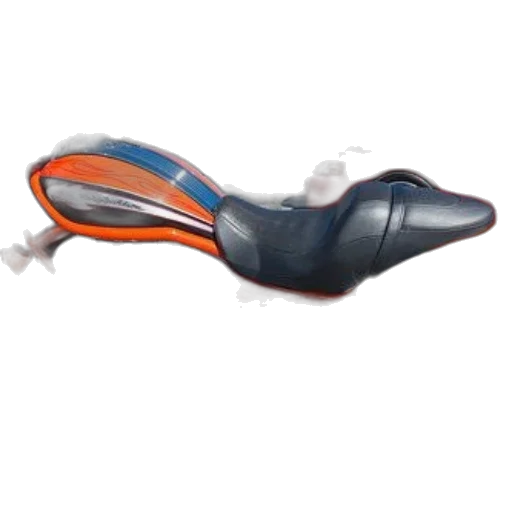shoes, weapon, mask, 3d render, concept art, custom, orange, motorcycle transparent PNG cut-out