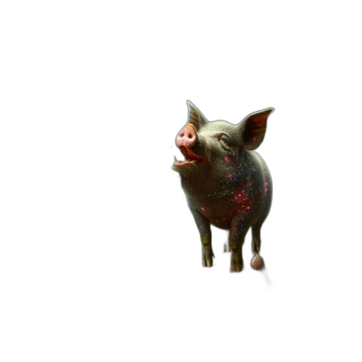 animal, creature, food, face, 3d render, concept art, photorealistic, pixel art transparent PNG cut-out