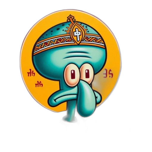 staff, hat, crown, jewelry, concept art, 3d render, cartoon, pixel art transparent PNG cut-out