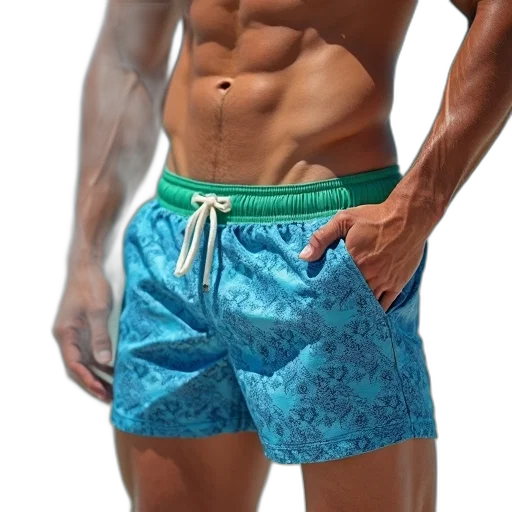 photorealistic, 3d render, blue, neon, green, colorful, man, muscular transparent PNG cut-out