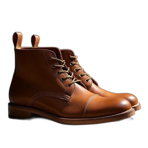 shoes, photorealistic, 3d render, mens transparent PNG cut-out