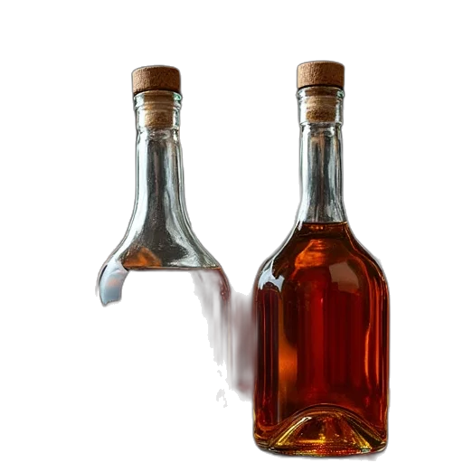 bottle, 3d render, photorealistic, some transparent PNG cut-out