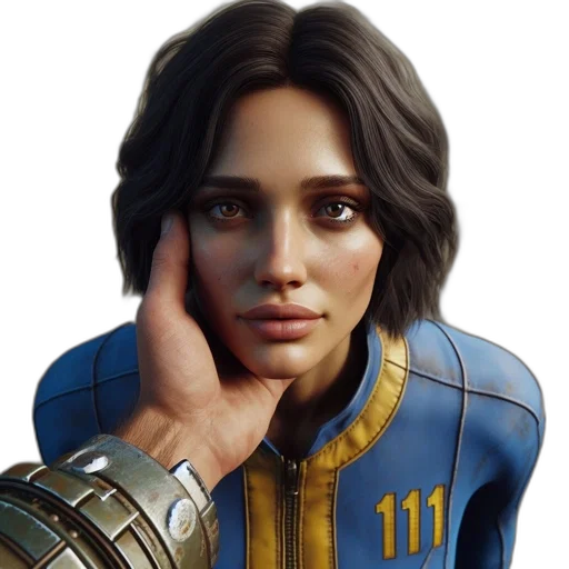 face, concept art, photorealistic, fantasy art, comic book art, blue, woman, dark transparent PNG cut-out