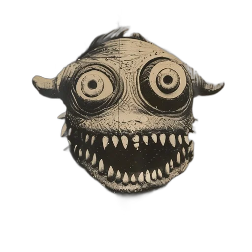 mask, creature, face, staff, concept art, 3d render, fantasy art, photorealistic transparent PNG cut-out