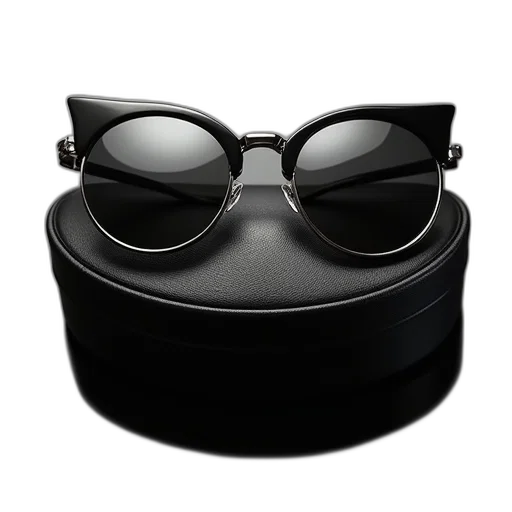 mask, hat, jewelry, 3d render, black, metal, cat, eye transparent PNG cut-out