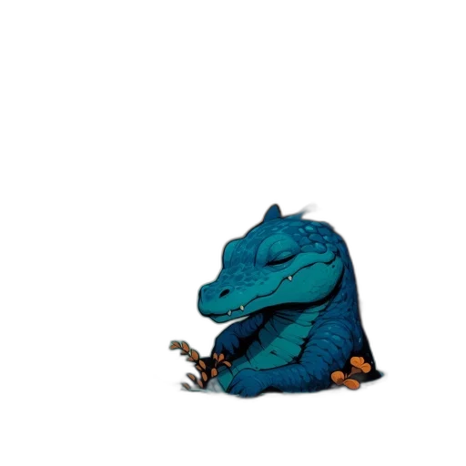dragon, creature, animal, hat, concept art, pixel art, 3d render, photorealistic transparent PNG cut-out