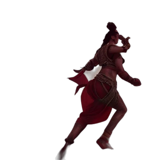dragon, staff, creature, mask transparent PNG cut-out
