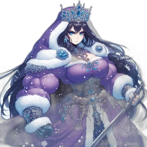 crown, dress, jewelry, concept art, fantasy art, pixel art, 3d render, blue transparent PNG cut-out