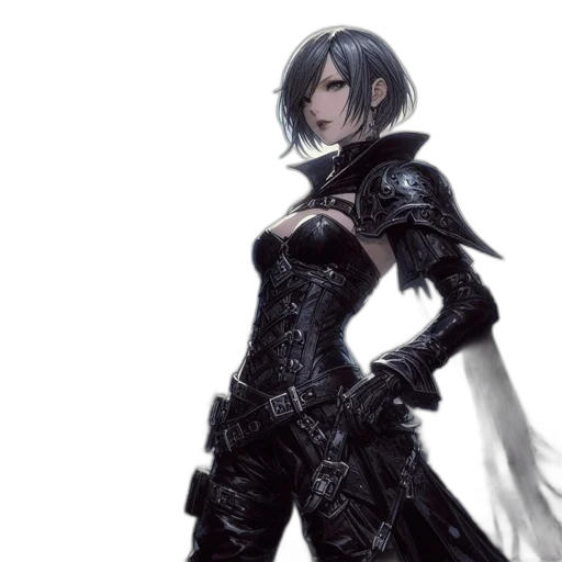 sword, weapon, concept art, fantasy art, comic book art, 3d render, dark, monochrome transparent PNG cut-out