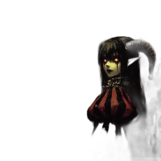 creature, mask, animal, face, concept art, pixel art, fantasy art, 3d render transparent PNG cut-out