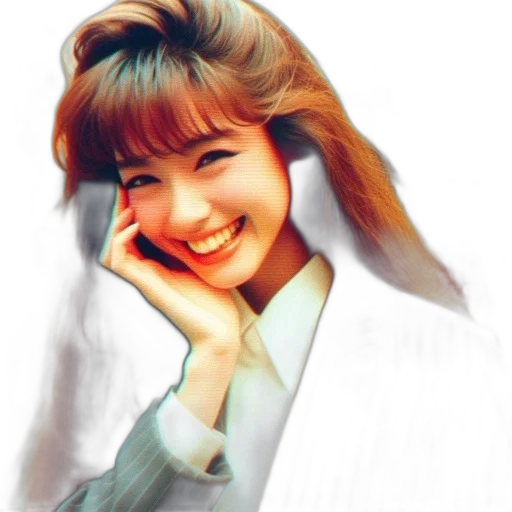 face, photorealistic, oil painting, cartoon, anime, woman, long, hair transparent PNG cut-out