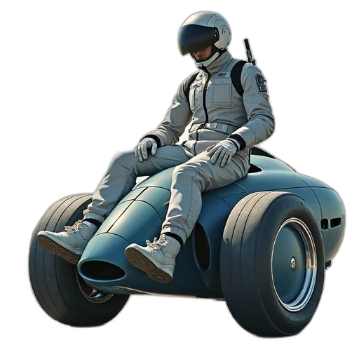 car, robot, jacket, concept art, 3d render, photorealistic, outer space, cover transparent PNG cut-out