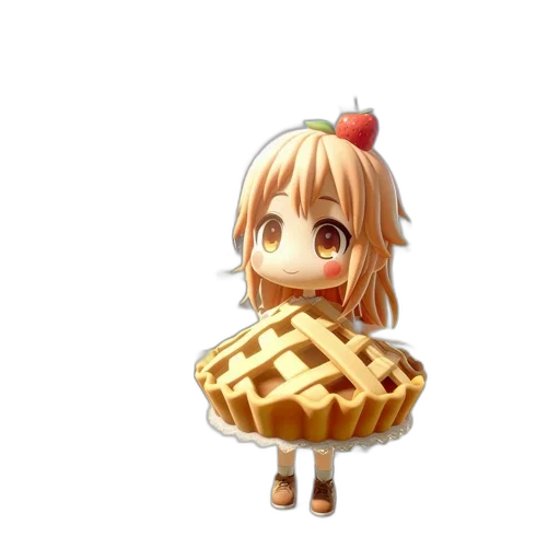 food, dress, creature, animal, 3d render, pixel art, concept art, anime transparent PNG cut-out