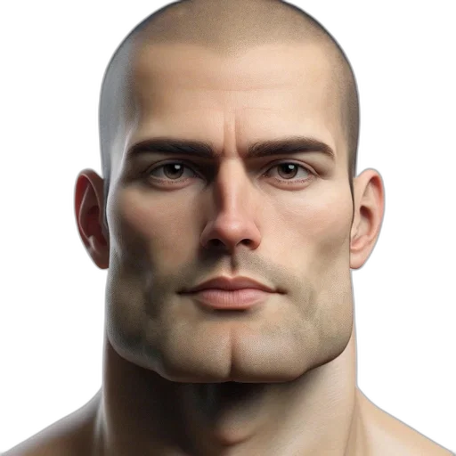 face, hair, photorealistic, 3d render, concept art, fantasy art, hyper-realistic, digital transparent PNG cut-out