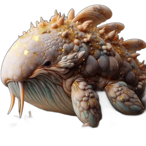 crown, creature, dragon, animal, concept art, fantasy art, photorealistic, 3d render transparent PNG cut-out