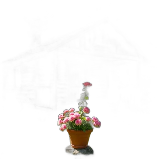 flower, staff, building, furniture, 3d render, photorealistic, oil painting, concept art transparent PNG cut-out
