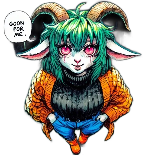 jacket, animal, creature, mask, concept art, comic book art, pixel art, anime transparent PNG cut-out